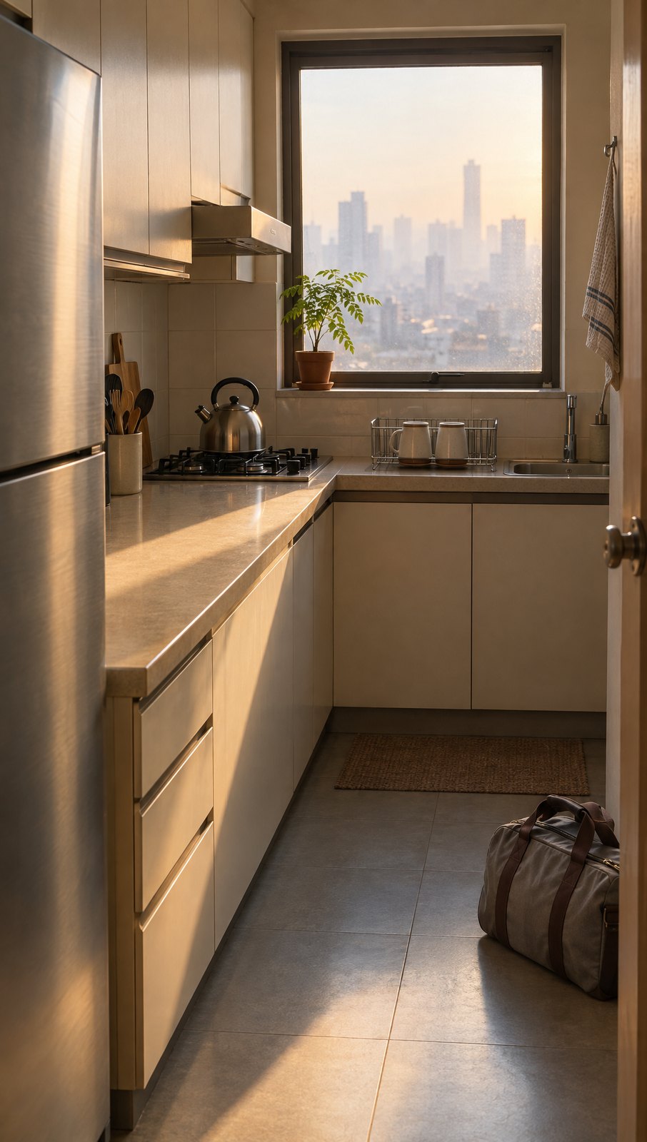 Film 1 board: the Mumbai kitchen at dawn
